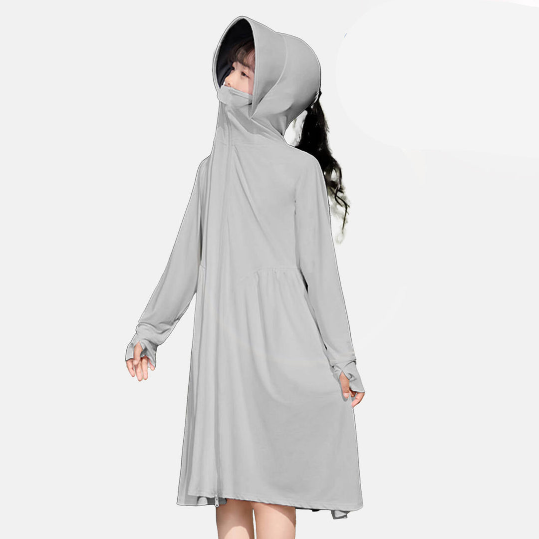 Damen atmungsaktive UV-Schutzjacke mit hohem Kragen Drune