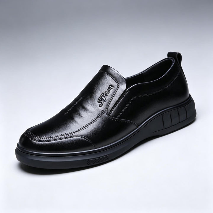 Herren Bequeme Leder Slipper Drune