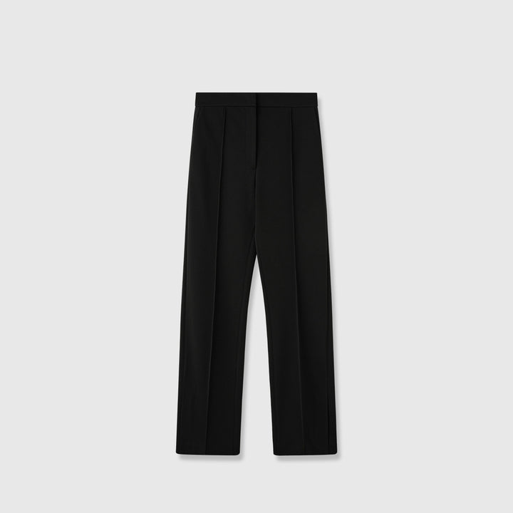 Damen elegante taillierte Anzughose mit Falten Drune
