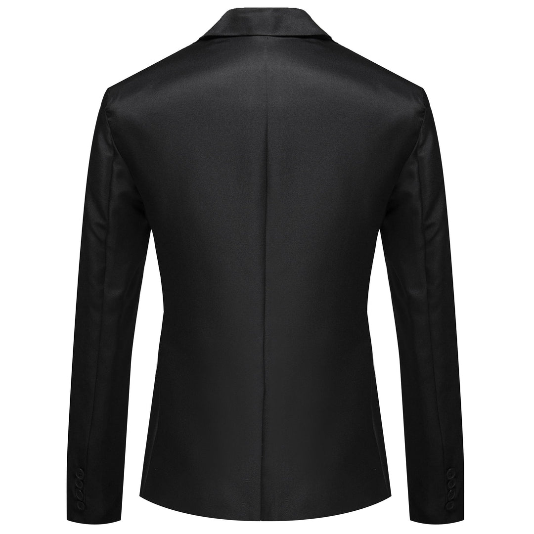 Herren modischer und eleganter Anzugjacke mit satiniertem Finish Drune