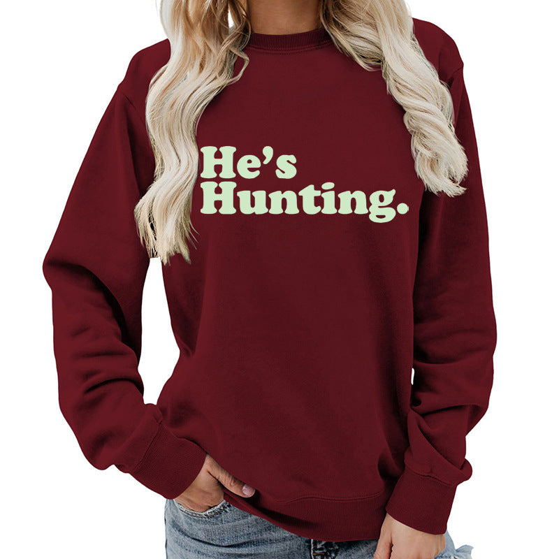 Damen Sweatshirt mit modernem Schriftzug und lässigem Schnitt Drune