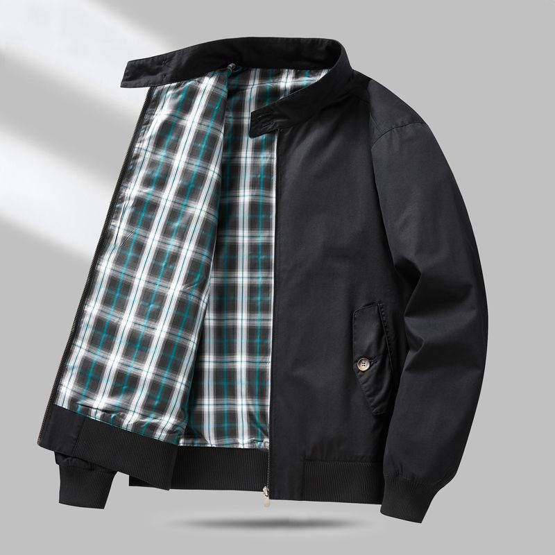 Herren Leichte Übergangsjacke mit Karo-Innenfutter Drune