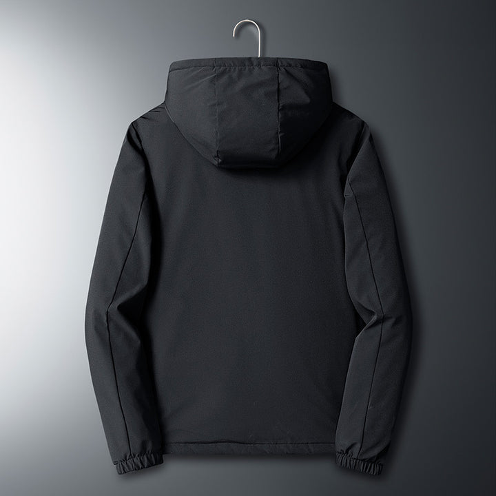 Herren Leichte Softshelljacke mit Microfleece-Futter, Kapuze und verdeckten Reißverschlusstaschen Drune