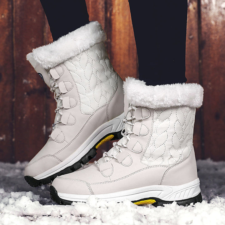 Damen Winterstiefel mit isolierter Fütterung und rutschfester Sohle Drune