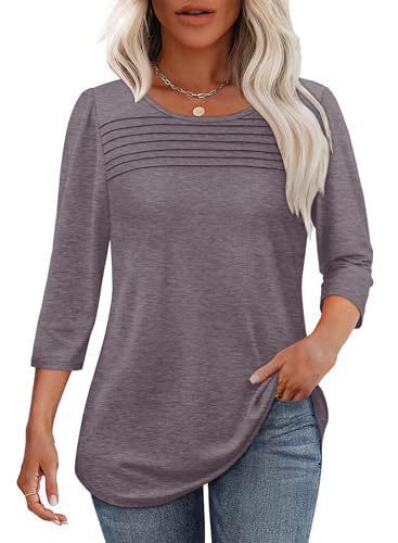 Damen Langarmshirt mit Plissee-Details Drune