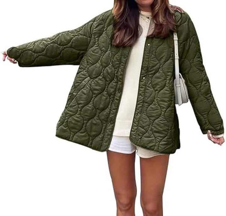 Damen gesteppte Übergangsjacke mit modernem Schnitt Drune