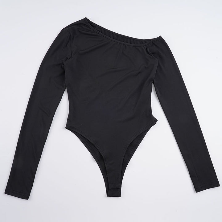 Damen Langarm-Bodysuit mit elegantem Off-Shoulder-Design Drune
