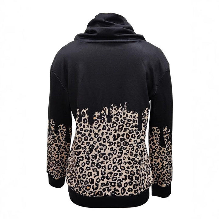 Damen Kapuzenpullover mit trendigem Animal-Print und lässigem Schnitt Drune