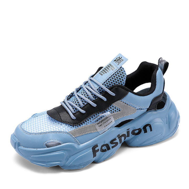 Unisex Voluminöse Chunky-Sneaker mit atmungsaktivem Mesh und profilierter Plateausohle Drune