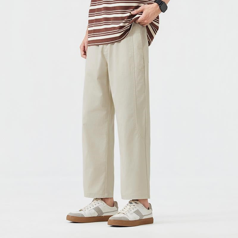 Herren Legere Relaxed Fit Stoffhose Drune