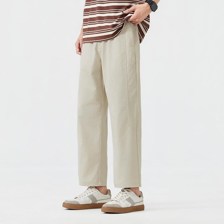 Herren Legere Relaxed Fit Stoffhose Drune