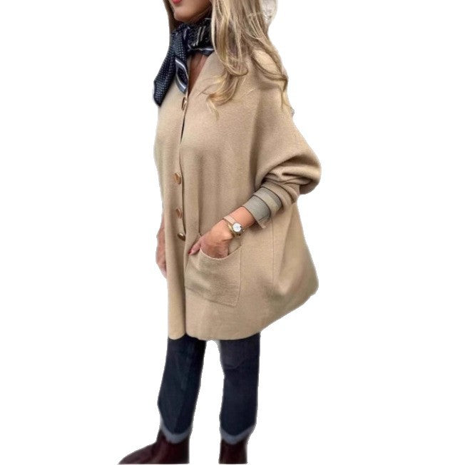 Damen Strickjacke mit praktischen Taschen und elegantem Knopfdetail Drune