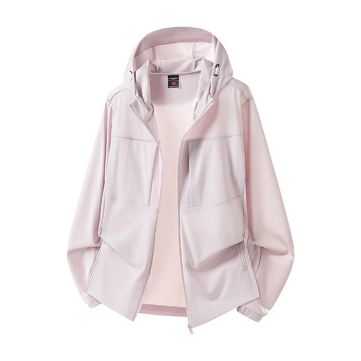 Damen Wetterfeste Outdoorjacke mit Kapuze Drune