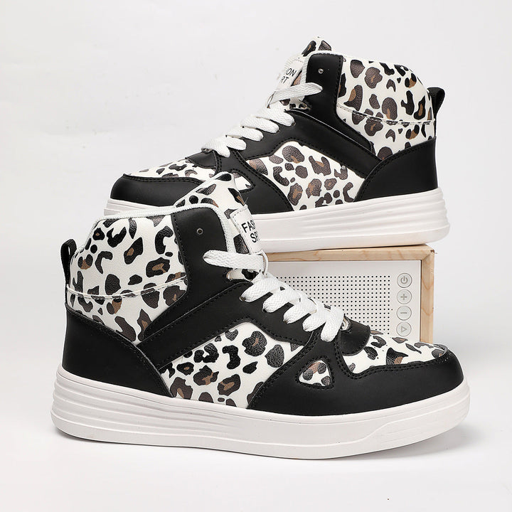 Damen Hochmodische Sneaker im Leoparden-Design Drune