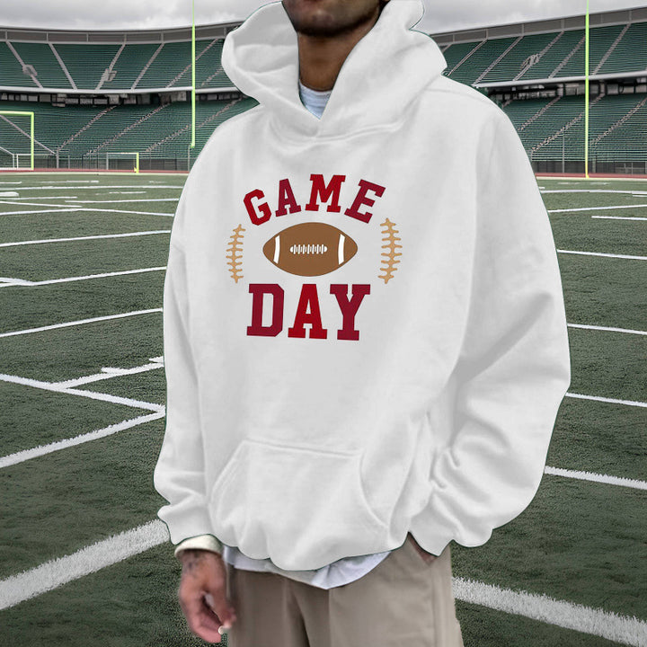 Damen Sportlicher Kapuzenpullover mit Football-Motiv Drune