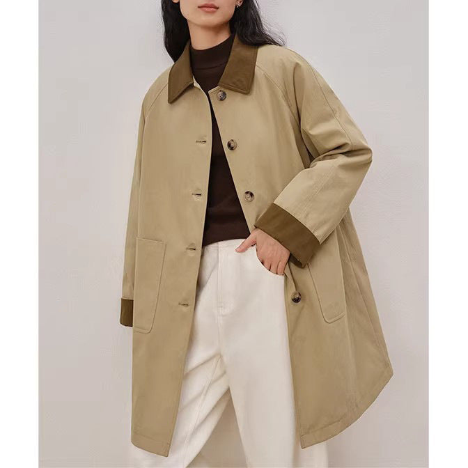 Damen Modischer Oversized Mantel Drune