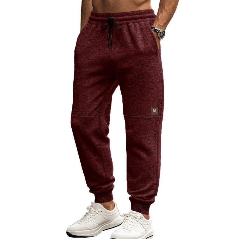 Herren moderne Jogginghose mit elastischem Bund und seitlichen Taschen Drune