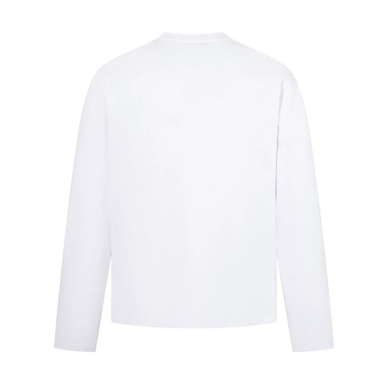 Herren Langarmshirt mit Print-Collage, Distressed‑Details und Relaxed‑Fit Drune