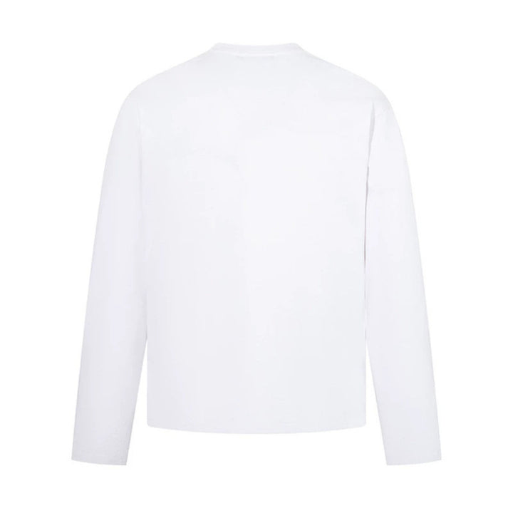 Herren Langarmshirt mit Print-Collage, Distressed‑Details und Relaxed‑Fit Drune