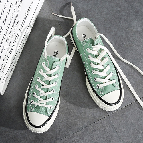 Damen Canvas Sneakers im klassischen Retro-Stil mit bequemer Gummisohle und schnelltrocknendem Obermaterial Drune