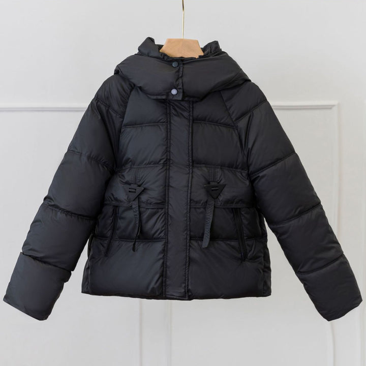 Damen Ultraleichte Pufferjacke mit verstellbarem Kapuzenkragen und praktischen Reißverschlusstaschen Drune