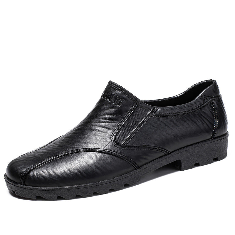 Herren Elegante Slip-On Business-Halbschuhe mit elastischen Einsätzen und rutschfester Profilsohle Drune