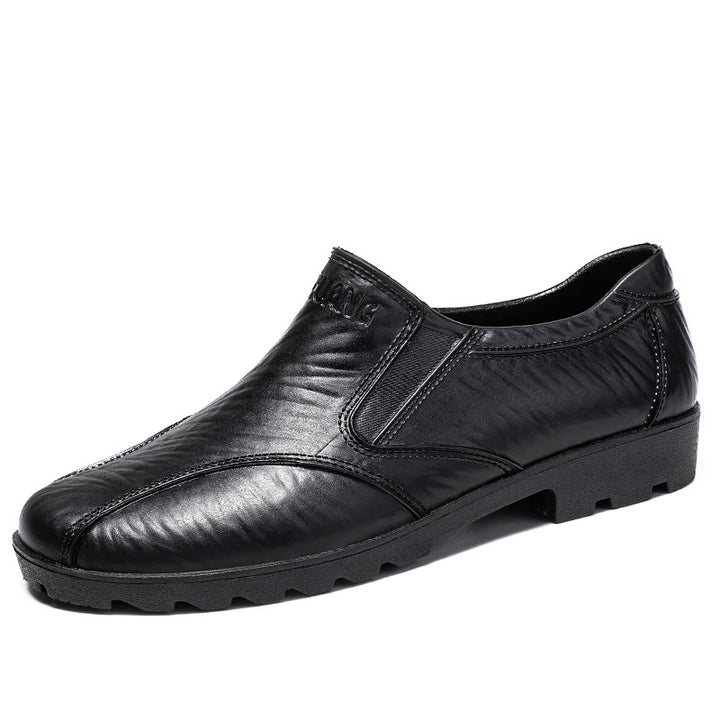 Herren Elegante Slip-On Business-Halbschuhe mit elastischen Einsätzen und rutschfester Profilsohle Drune