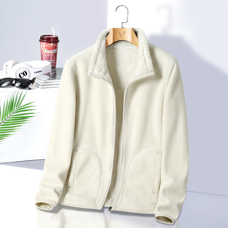 Damen Fleecejacke mit hohem Kragen Drune