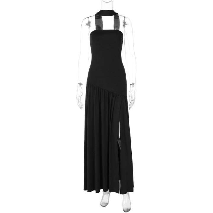 Damen Maxikleid mit raffiniertem Cut-Out-Design und asymmetrischem Saum Drune