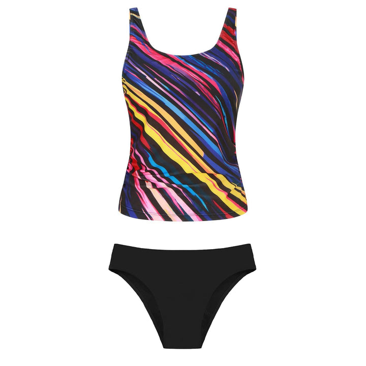 Damen Bikiniset mit floralem Oberteil und klassischem Unterteil Drune