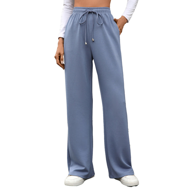Damen Weite Baumwoll-Loungehose mit elastischem Bund Drune