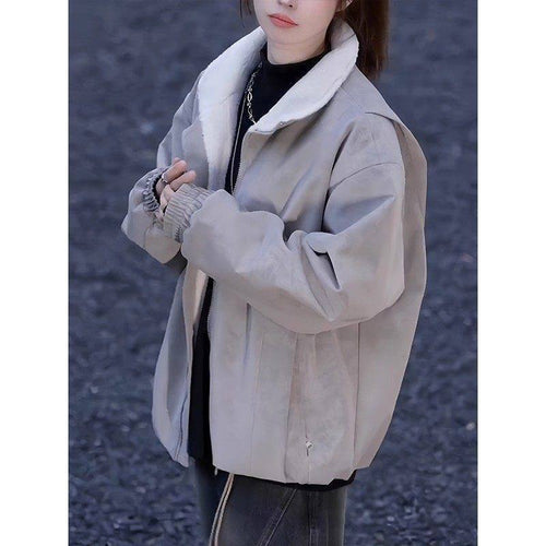 Damen Oversized Steppjacke Drune