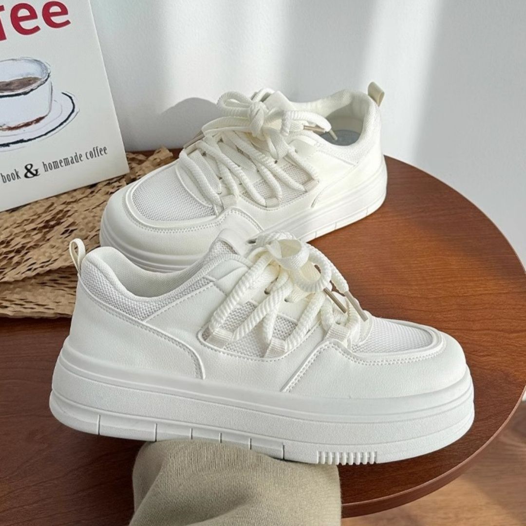 Damen modische Sneakers mit hochgezogenem Schaft und dämpfender Sohle Drune