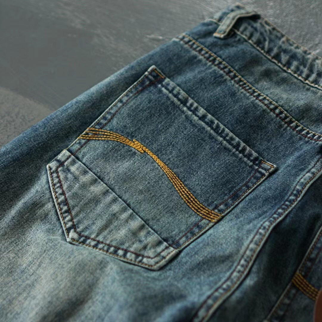 Herren Moderne Relaxed Fit Jeans Drune