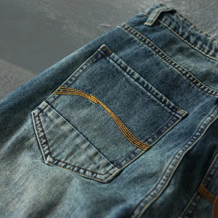 Herren Moderne Relaxed Fit Jeans Drune