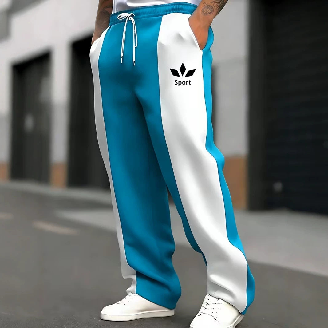 Herren Sportliche Jogginghose mit seitlichen Streifen Drune