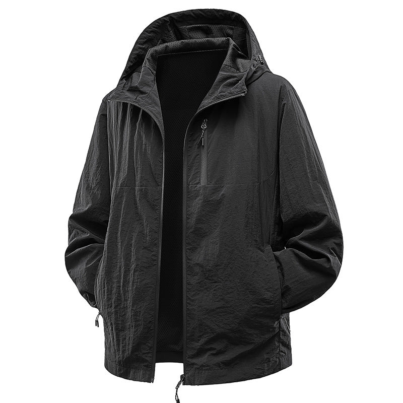 Herren Leichte und atmungsaktive Regenjacke Drune