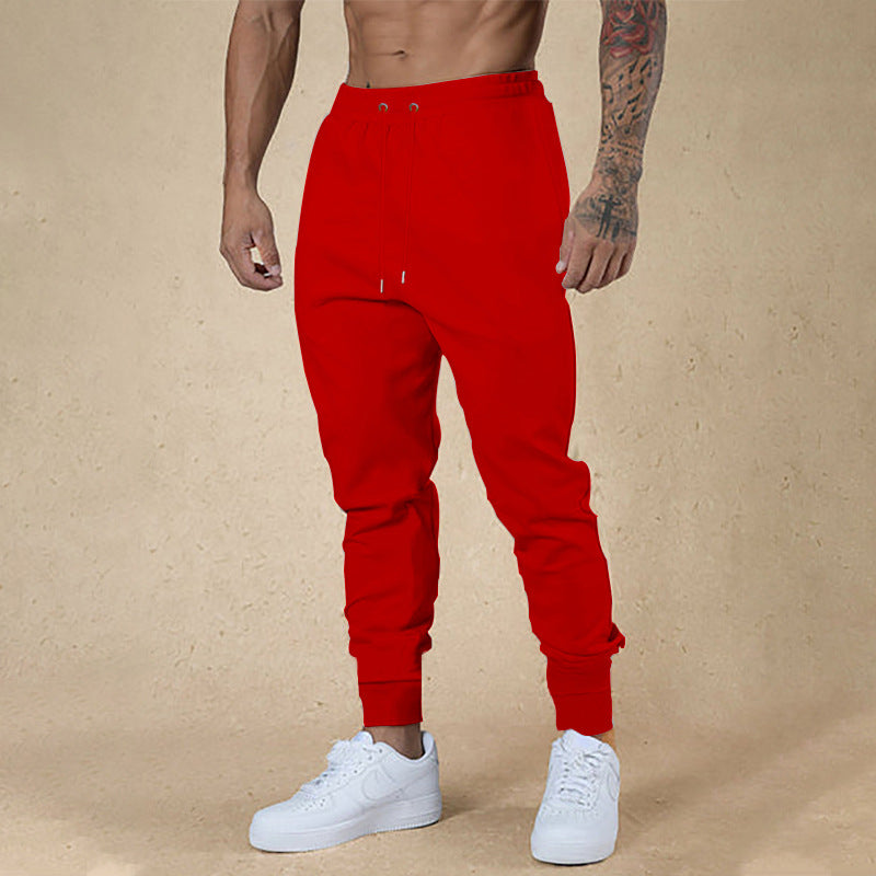 Herren Slim-Fit Jogginghose mit elastischem Bund und Rippbündchen Drune