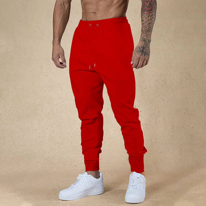 Herren Slim-Fit Jogginghose mit elastischem Bund und Rippbündchen Drune