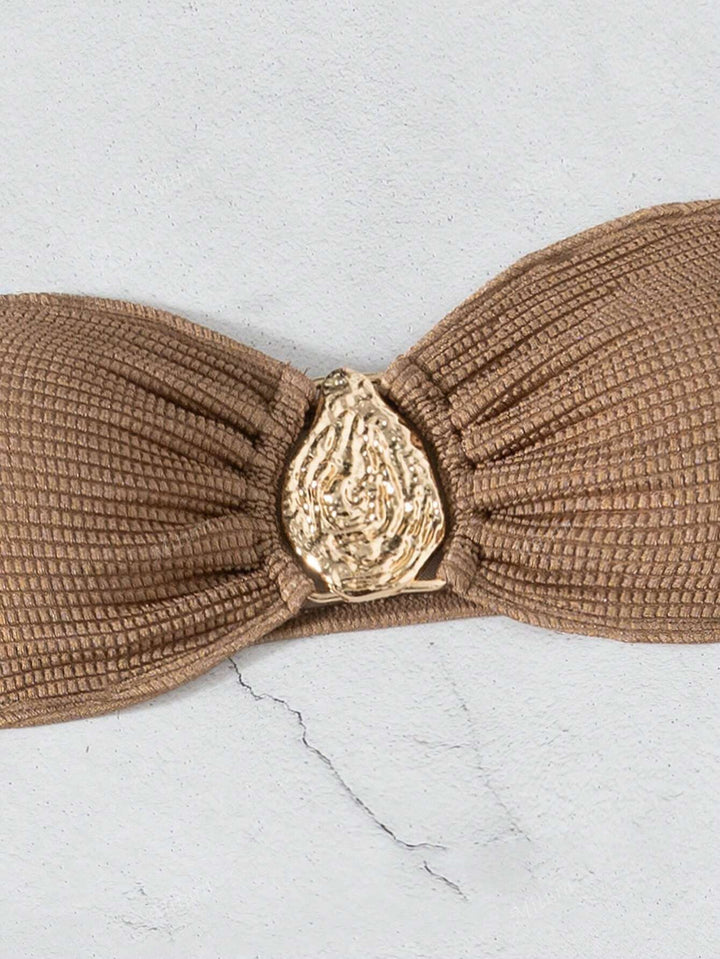 Damen Bandeau-Bikini mit raffiniertem Rock Drune