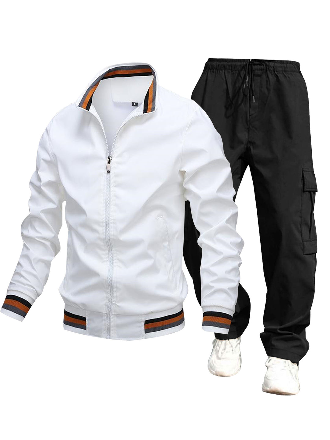 Herren Sportliche Jacke und Cargo-Hosen Drune