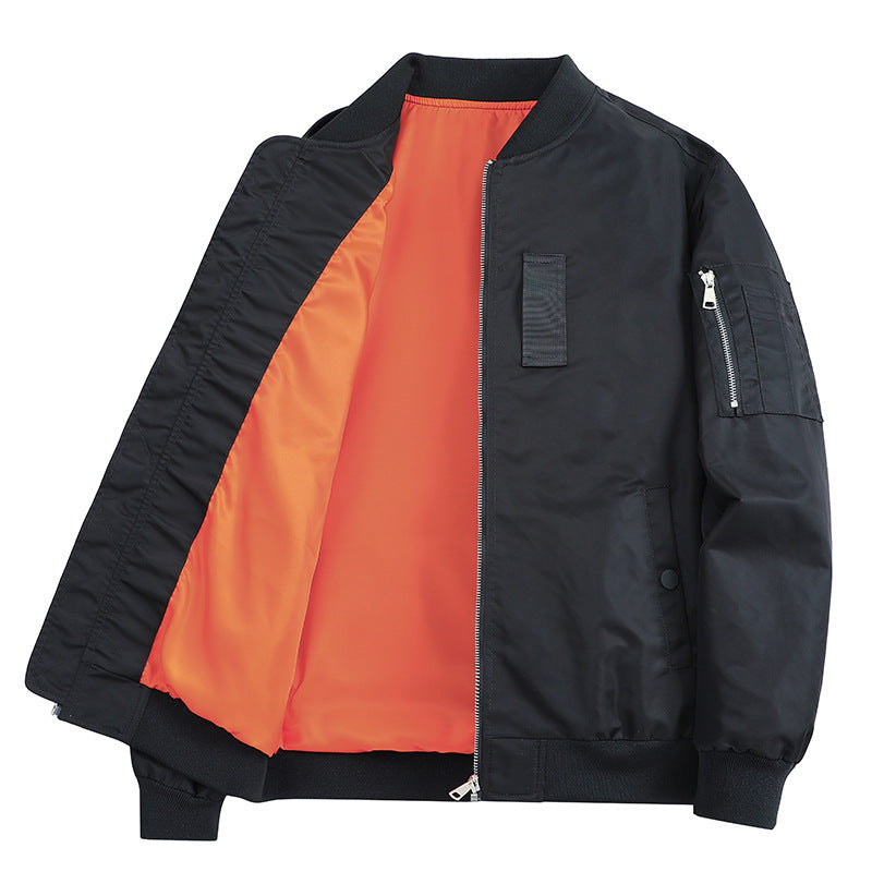 Herren Leichte Flieger-Bomberjacke mit wasserabweisender Shell und Kontrastfutter Drune