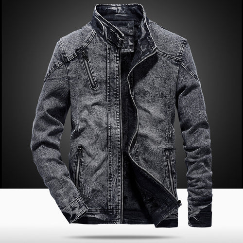 Herren Modische Denimjacke mit modischem Schnitt Drune