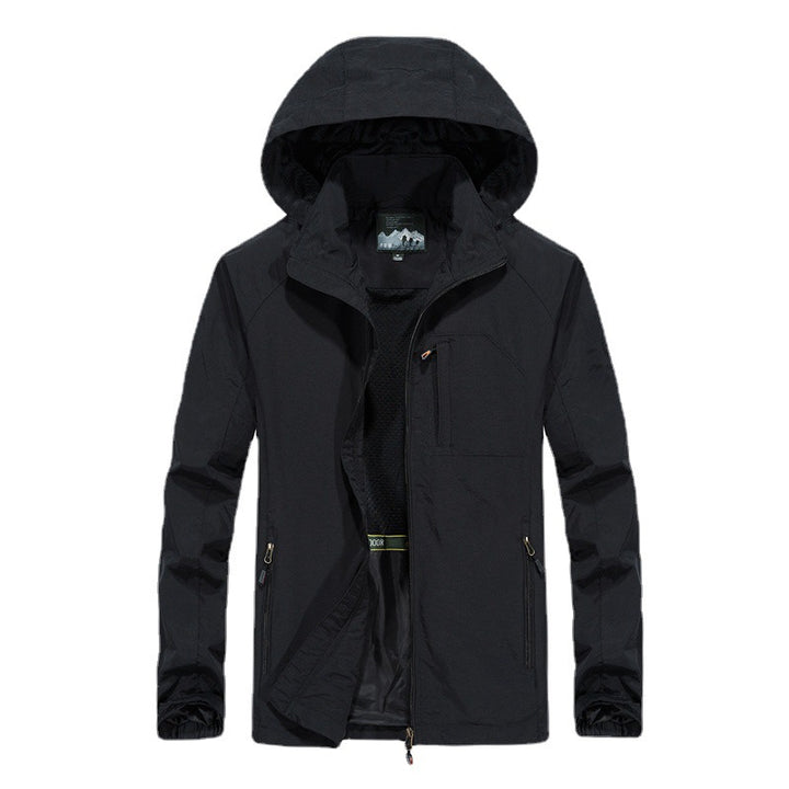 Herren Multifunktionale Wanderjacke mit Kapuze Drune