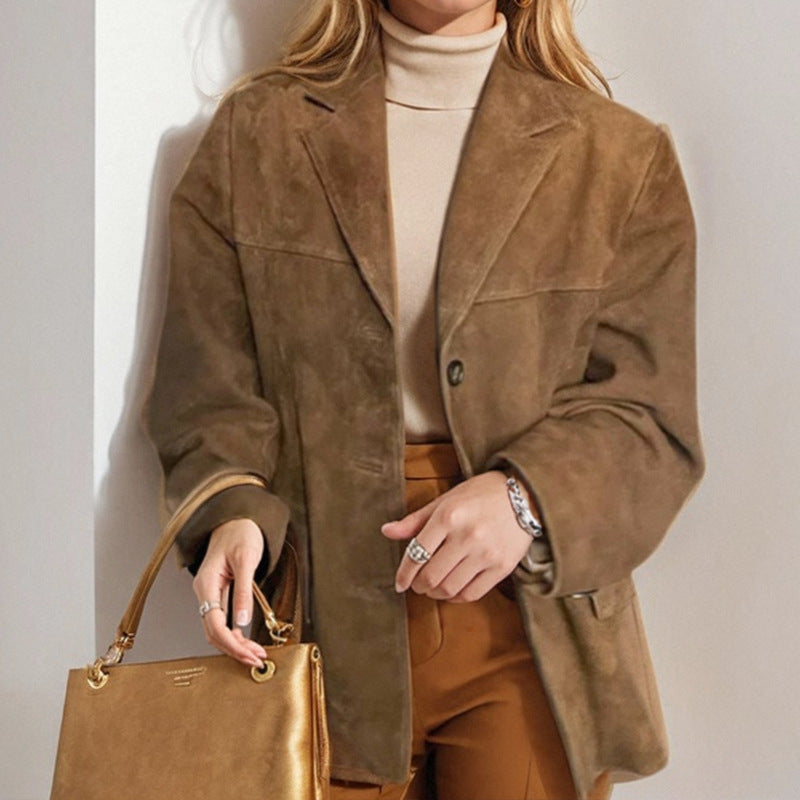 Damen Blazerjacke aus weich strukturierter Mikrofaser Drune