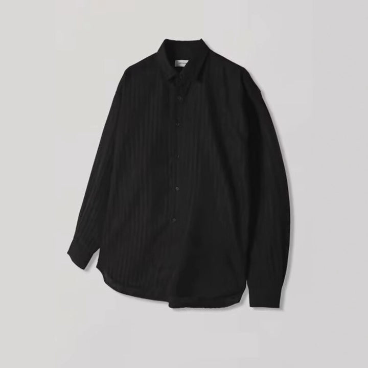 Herren Elegantes Langarmhemd mit feinen Streifen Drune
