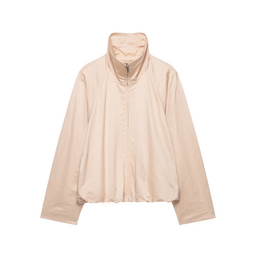 Damen Oversize-Übergangsjacke mit hohem Stehkragen und elastischem Saum Drune