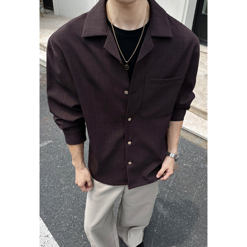 Herren Modische leichte Hemdbluse Drune
