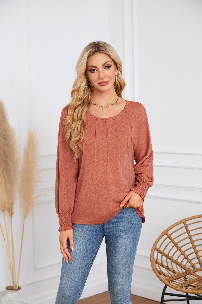 Damen Elegantes und lässiges Longsleeve-Shirt Drune