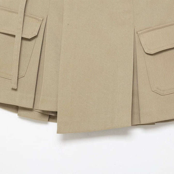 Damen Utility-Rock mit praktischen Taschen und schickem Kordelzug Drune